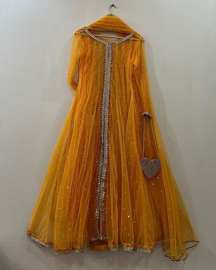 Mayon Gota Simple Mehndi Dresses For Girl Mehndi Dresses For Girls