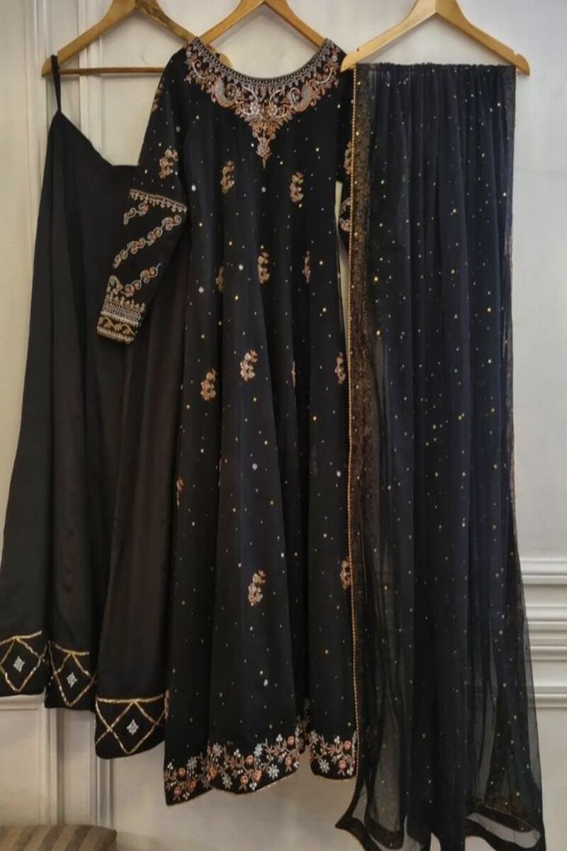 Casual Simple Black Dresses Pakistani Simple Black Dresses