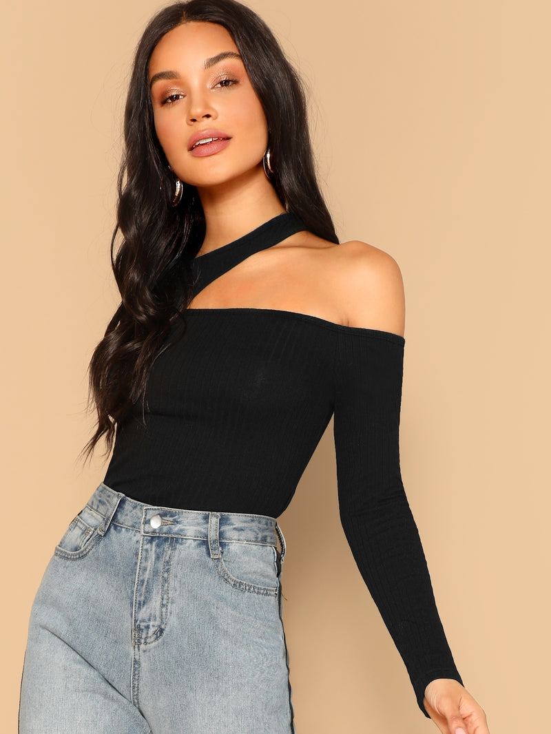 OFF SHOULDER CROP SHIRT