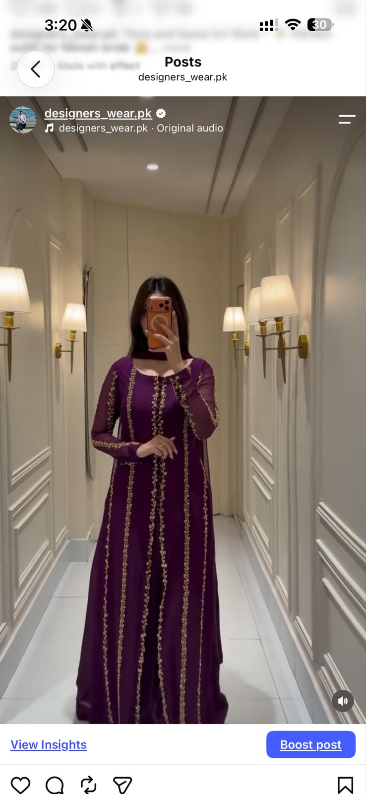 Plum Elegance Embroidered Maxi